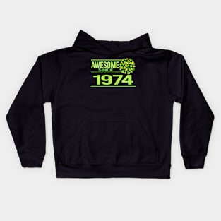 Green Leaf 1974 Kids Hoodie